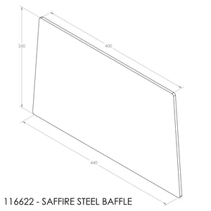 JAYLINE SAFFIRE BAFFLE 440/397X265 (6mm STEEL) 1996-2000
