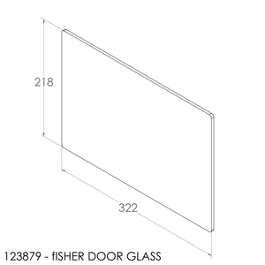 Fisher Door Glass Single (322x218x5mm)
