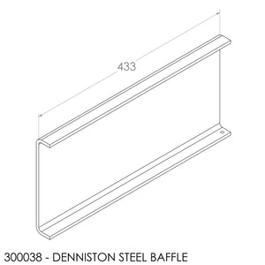Fisher Denniston Baffle - Steel (433x197x6mm)