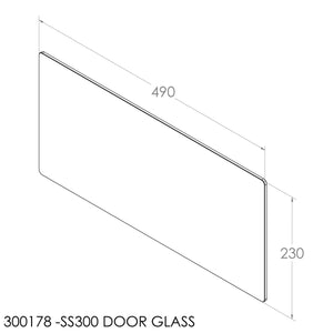 Jayline Door Glass (403x200mm) (SS280,SS200,SS300)