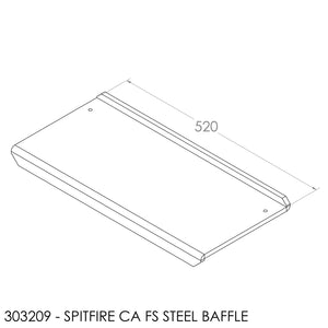 Jayline Spitfire/SS400 (2005-2009) Baffle - Steel (525x245mm)