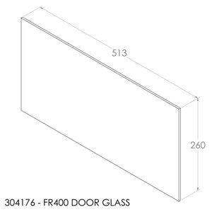 Jayline FR400 Door Glass (513x260x5mm)