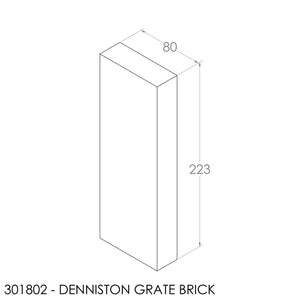 Fisher Denniston Grate Brick (223x80x28mm)