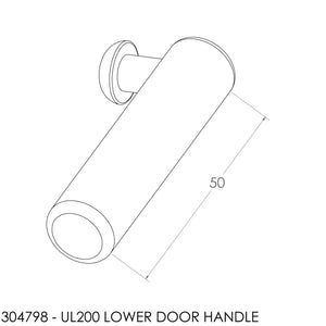 (BOM) Jayline UL200 Lower Door Lock Handle & Screw