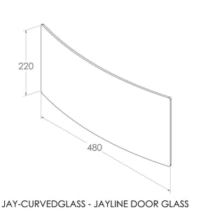 JAYLINE DOOR GLASS FOR 2002 CURVED DOOR (SFS00204)